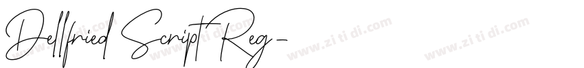Dellfried Script Reg字体转换
